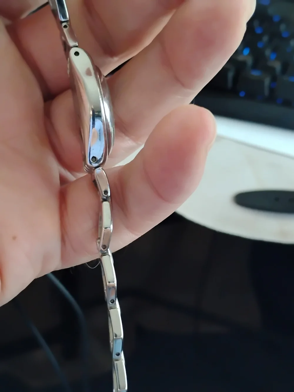 Swatch Silver Women’s Analog Bracelet Watch - White Dial Tested And Running